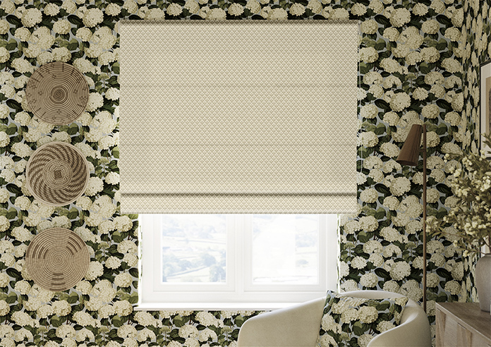 Scallop and Bud, Cashmere - Twist&Fit Roman Blind - Image 3